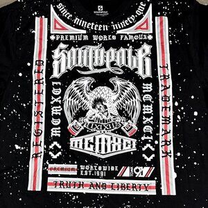 Vtg Southpole TShirt 5XB Y2K Grunge Urban Hip Hop Streetwear Paint Splatter NWT